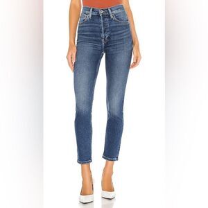 RE/DONE Originals High Rise Ankle Crop Mid 90’s Wash